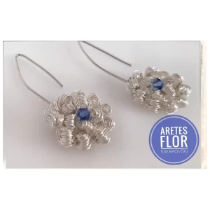 Aretes Flor Swarovski