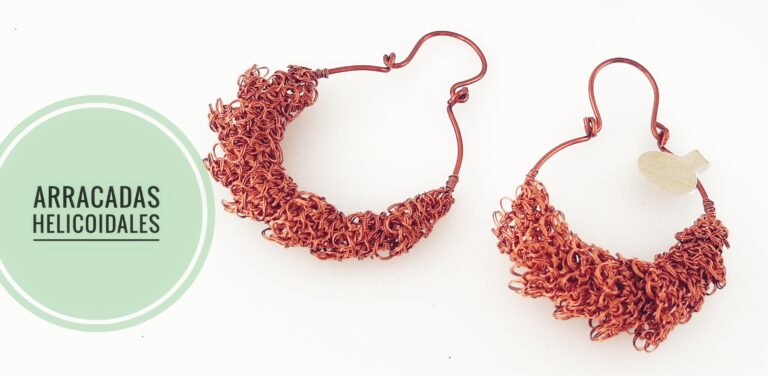 Aretes punto peruano helicoidal